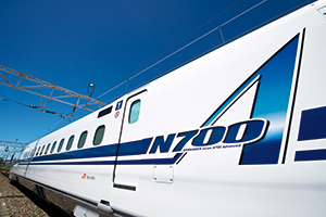 N700Aのロゴマーク N700A車体側面のロゴマーク。